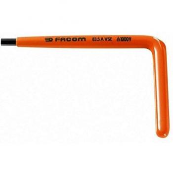 Facom VSE Series Insulated Hexagon Allen Key Metric 4mm