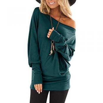 Flying Rabbit Damen Casual Basic T-Shirt Langarm Blouse