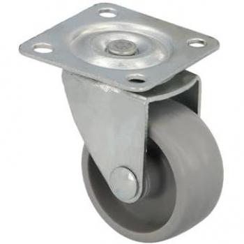 Roue de meuble 38 mm avec plaque 42x42 mm
