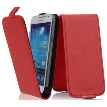 Housse de protection CADORABO pour Samsung Galaxy S4 MINI - Rouge - Similicuir - Fermeture magnétique