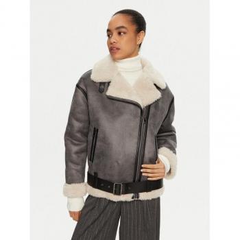 Cappotto Liu Jo Shearling WF4245 E0935 Grigio Regular Fit