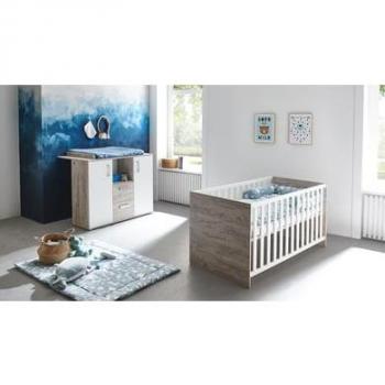 Arthur berndt Babymöbel-Set »Bente«, (Spar-Set, 2 St., Kinderbett, Wickelkommode), mit Kinderbett und Wickelkommode; Made in Germany