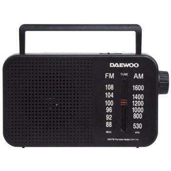 Radio portátil Daewoo DW1123/ Negra