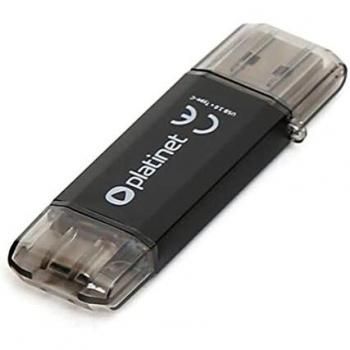 Platinet Speicherstick C-DEPO, 128 GB, USB 3.2, schwarz