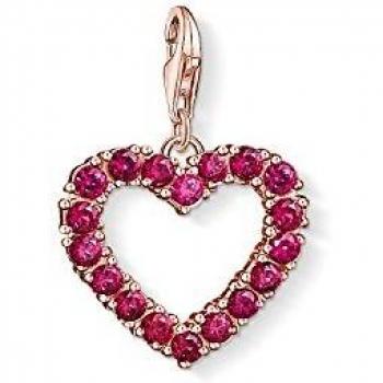 Thomas Sabo Rotes Herz Perlen-Set 1575‑540‑10 – 2,7 cm