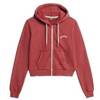 Superdry Felpa Cropped Essential Logo Bordeaux Red L Donna