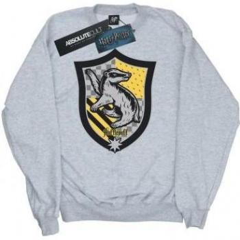 Harry Potter Ladies Hufflepuff Crest Sweatshirt XL White