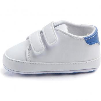 Chaussures Décontractées Blanches à Velcro pour Tout-petits avec Semelle Souple #lr2