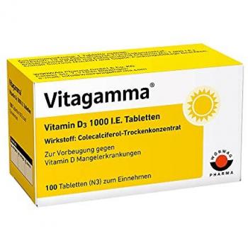 Vitagamma Vitamin D3 1000 I.E. Gesundheitstabletten, 100 ST