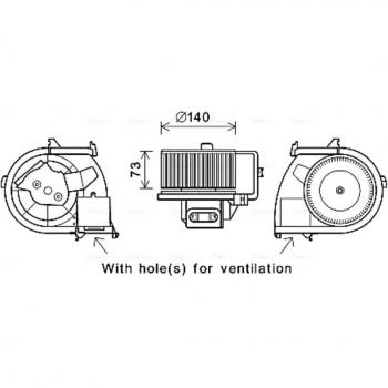 Ava Quality RT8594 Interior Airflow Motor