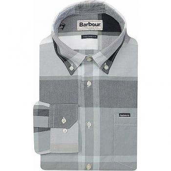 Barbour Herren Hemd Harris Blau in Größe L – Tailored Fit Edition
