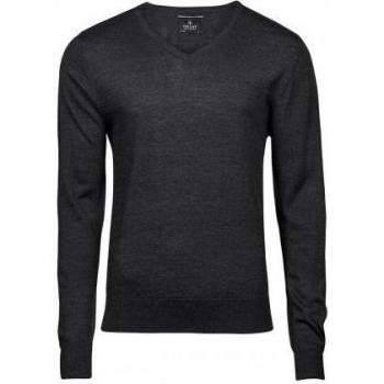 Suéter de merino para hombre Tee Jays con cuello en V