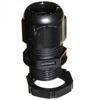 Wiska SPRINT GLP20 IP68 Black Cable Gland with Locknut - 10 Pack