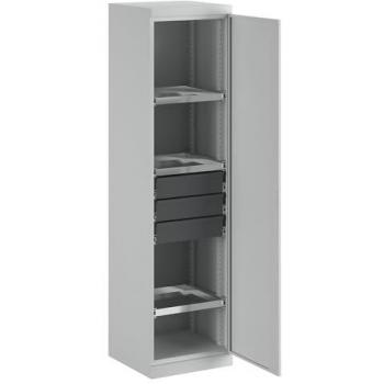 Eurokraft Pro - Armoire de rangement 500 mm, 3 étagères