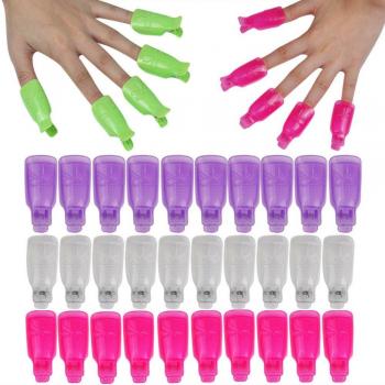 Ensemble 10 pièces d’outil de nail art : pince à verre, capuchons, tube de vernis UV, dissolvant et ruban adhésif
