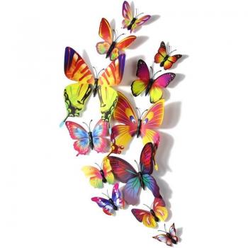 Autocollants muraux papillon en PVC