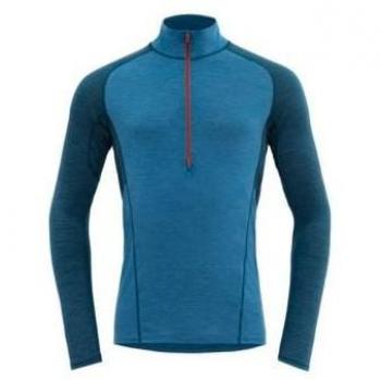 Laufshirt Devold Männlich Merino 130 Kragen mit Reißverschluss (Pond)