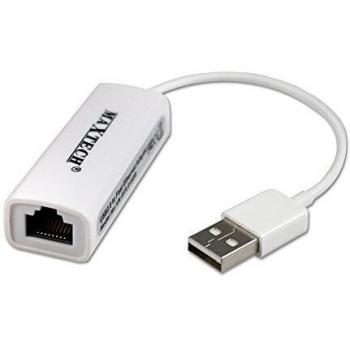 VETRINEINRETE Adattatore usb 2.0 a lan collegamenti cavo Ethernet RJ45 per pc notebook tablet per connessione internet