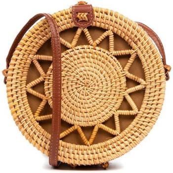 Zanica Rattan Bag – Colores Marrón Claro