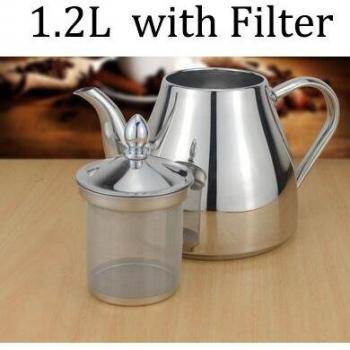 Tea Infuser Teapot in 304 Stainless Steel