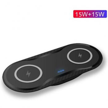 DCAE 30W Dual Charging Pad Station for Samsung S21/S20/S10 and AirPods Pro
