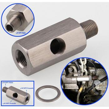 Universal Stainless Steel Turbo Sensor Adapter 1/8 BSPT Fitting