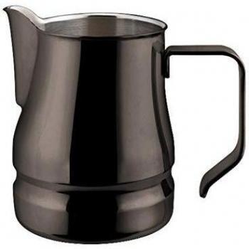 Lattiera Evolution ILSA in Acciaio Inox 18/10, Placcato Nero, Tazze 6