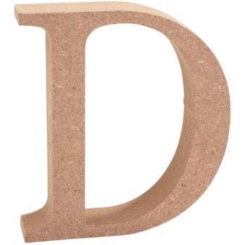 VBS MDF Letter D - 1,5 cm dik