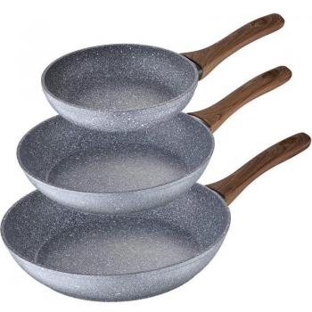 SET 3 SARTENES, ALUMINIO FORJADO, INDUCCIÓN