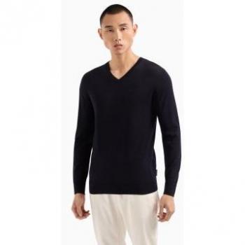 Armani Exchange Strickpullover für Herren - Blau, Größe M