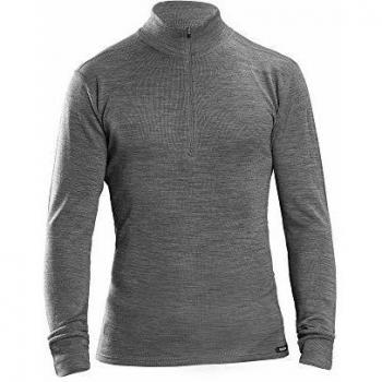 Camiseta Térmica de Manga Larga con Media Cremallera GripGrab Merino y Bambú - Ropa Interior Unisex para Ciclismo