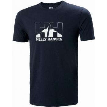 Camiseta Azul Helly Hansen Nord Graphic Navy