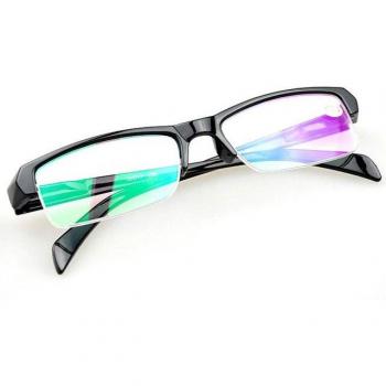Oulylan Myopia Eyeglasses Half Frame Black -1.5