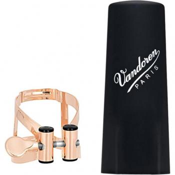 Vandoren Ligature M/o Or Rose Clarinette Basse + Couvre-bec Plastique Ligatures clarinette basse