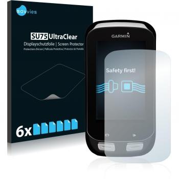 Savvies Clear Protection Film for Garmin Edge 1000 (6 Pack)