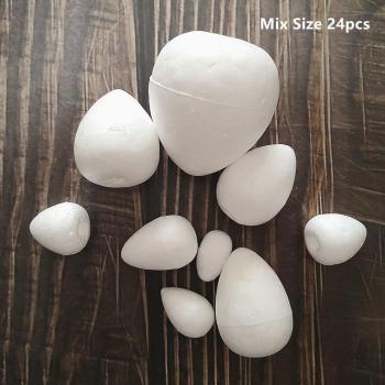 DIY Styrofoam Flower Buds - White Foam Rose (2-5.5cm, 10-80pcs)