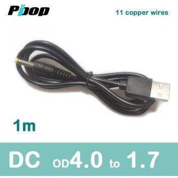 Cable de carga dual DC 5V/12V 4,0 × 1,7 mm para MP4 y lámparas de mesa Leadstar D9/D7