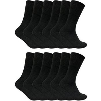 12 Pairs Thermal Diabetic Socks - Extra Wide Diabetic Socks