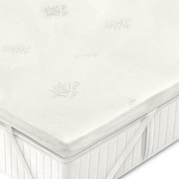 Soff.im Topper Bed Memory Foam, Rivestimento Aloe Vera, Singolo Cm. 80x190x4