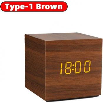 EcoReloj Voz+Humedad Maderas