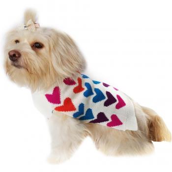 Small Dog Love Heart Sweater Vest