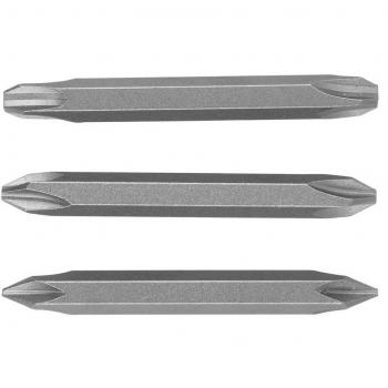 Bosch Zubehör, Chiave a bussola, Set di lame doppie 3 pezzi Acce (S0,6x4,5-S1,0x5,5, PZ1-PZ2)