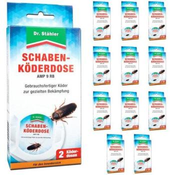 Silberkraft Schaben-Köderbehälter, 24 Packung
