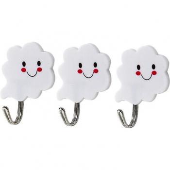 3pcs Cute Cloud Hanger Set for Wall Decoration