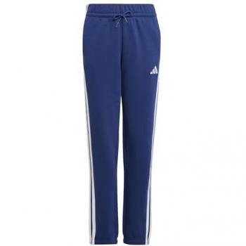 Adidas Pantaloni da Jogging 3 Strisce Blu e Bianco per Bambini 7‑8 anni