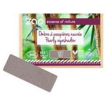 Zao Ojos Eyeshadow & Primer Refill Rectangular Eyeshadow 107 Brown Grey
