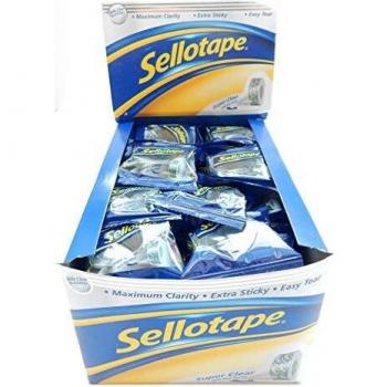 Sellotape Super Clear Tape 18mmx10m (Pack of 50) 1443330 - SE05016