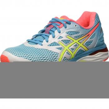 Asics Gel-Cumulus 18, Chaussures de Running - Femme - Multicolore (White/safety Yellow/Blue Atoll) - 40 EU