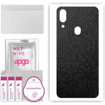 Skin Protectora Apgo para Umidigi One Pro - Diseño Panal Negro