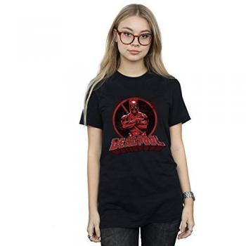 Women's Deadpool Arms Crossed Logo T-Shirt – Small